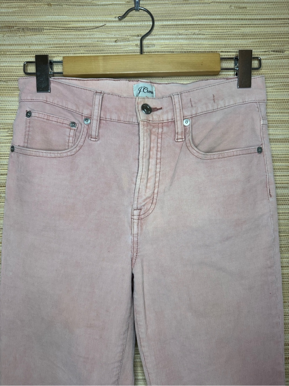 J.Crew Vintage Straight Corduroy Pink Pants - Picture 4 of 10